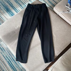 Tie waist trousers